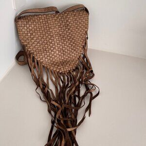 Malababa Basket Weave Leather Crossbody